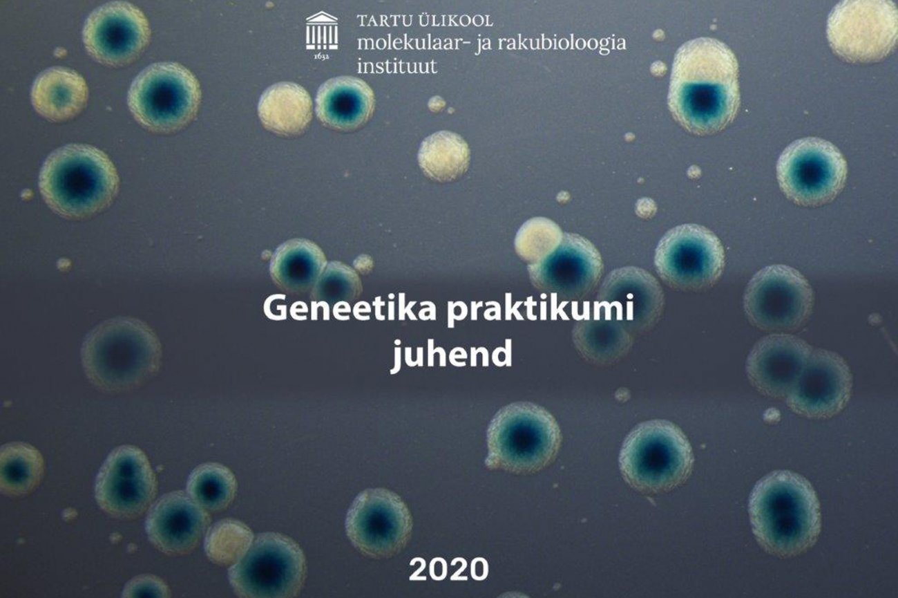 Geneetika praktikumi juhendi esikaas Geneetika praktikumi juhendi esikaas