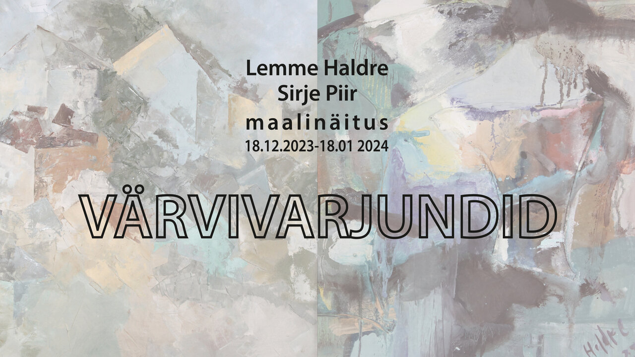 Näituse "Värvivarjundid" reklaamplakat