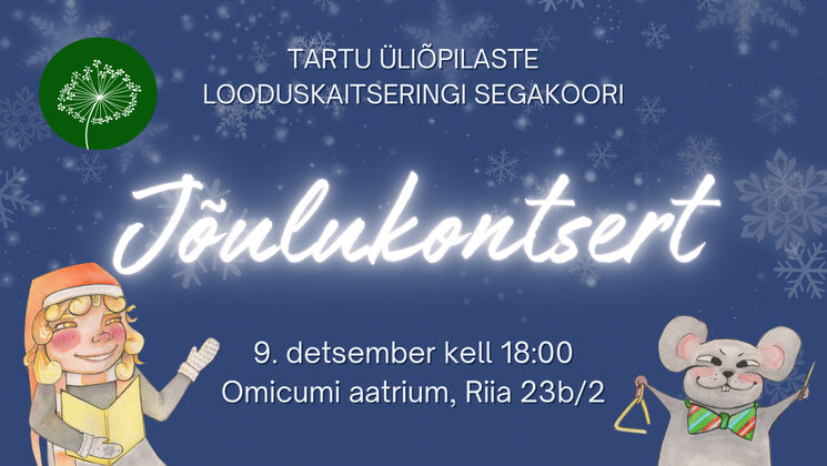 Ringikoori jõulukontsert 2024 plakat.